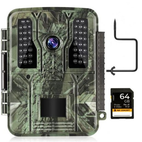Cámara de Caza WiFi 4K 30MP 0,2s Disparo Impermeable IP66 + Tarjeta SD 32GB  - K&F Concept