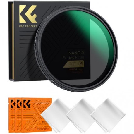 62mm Filtro ND2-ND32 Variable (1-5 Pasos), Serie Nano-X